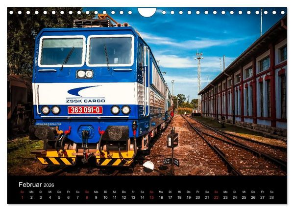 Produktbild: Lokomotiven 2026 (Wandkalender 2026 DIN A4 quer), CALVENDO Monatskalender