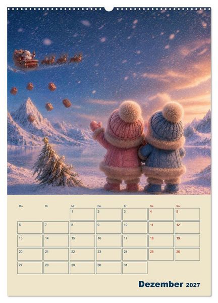 Produktbild: Frostige Fantasiewelten (Wandkalender 2027 DIN A2 hoch), CALVENDO Monatskalender