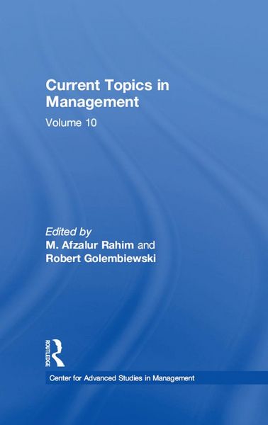 Produktbild: Current Topics in Management