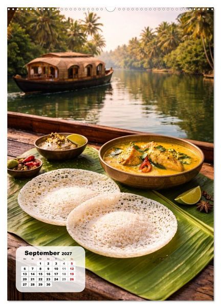Produktbild: Indien - Eine Schlemmerreise durchs Land der Gew&uuml;rze (hochwertiger Premium Wandkalender 2027 DIN A2 hoch), Kunstdruck in Hochglanz