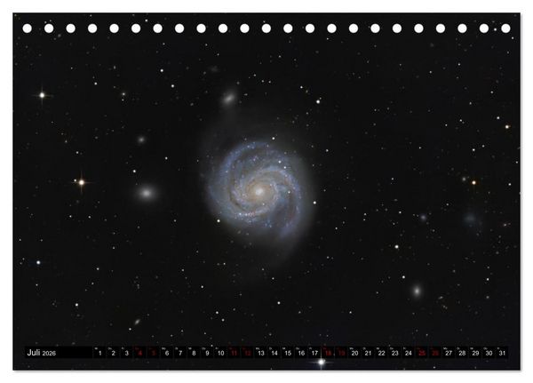 Produktbild: Ein Streifzug durch das Universum (Tischkalender 2026 DIN A5 quer), CALVENDO Monatskalender