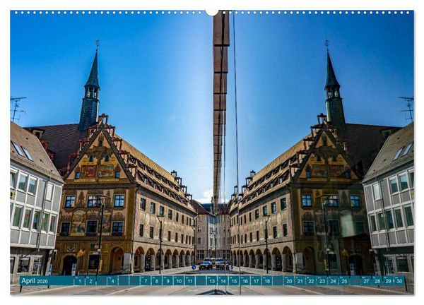 Produktbild: Quer durch Ulm (Wandkalender 2026 DIN A2 quer), CALVENDO Monatskalender
