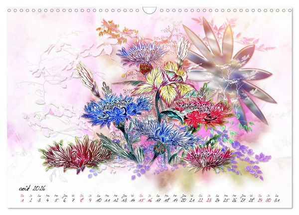 Produktbild: Prairies sauvages en fleurs (Calendrier mural 2026 DIN A3 vertical), CALVENDO calendrier mensuel
