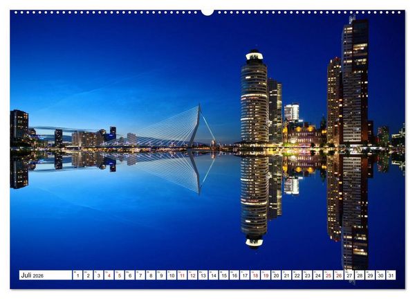 Produktbild: Skylines der sch&ouml;nsten Metropolen weltweit (hochwertiger Premium Wandkalender 2026 DIN A2 quer), Kunstdruck in Hochglanz