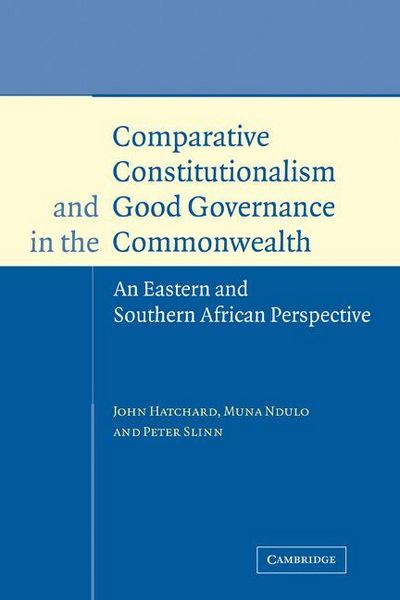 Produktbild: Comparative Constitutionalism and Good Governance in the Commonwealth