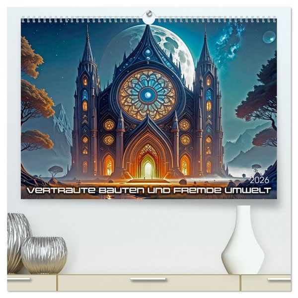 Produktbild: Vertraute Bauten und fremde Umwelt (hochwertiger Premium Wandkalender 2026 DIN A2 quer), Kunstdruck in Hochglanz