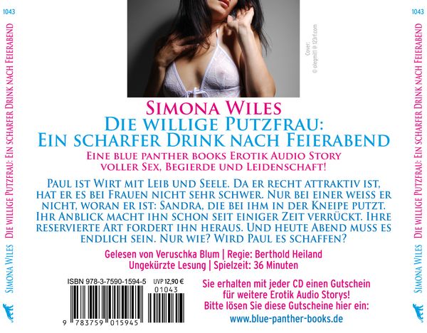 Produktbild: Die willige Putzfrau: Ein scharfer Drink nach Feierabend | Erotik Audio Story | Erotisches H&ouml;rbuch Audio-CD