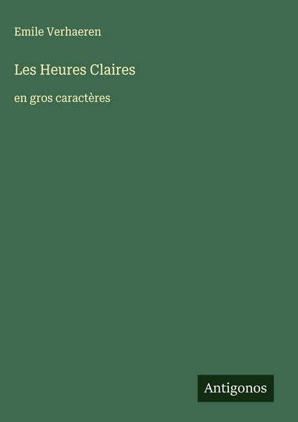 Produktbild: Les Heures Claires