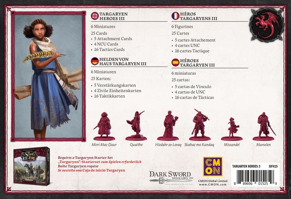 Produktbild: Song of Ice & Fire - Targaryen Heroes 3 (Helden von Haus Targaryen III) DE/EN/ES/FR