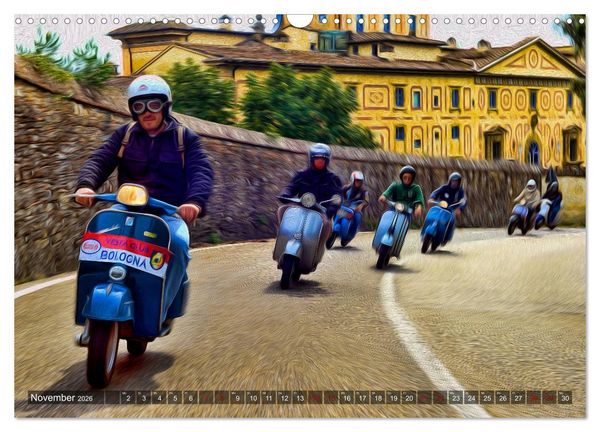 Produktbild: Vespazieren (Wandkalender 2026 DIN A3 quer), CALVENDO Monatskalender