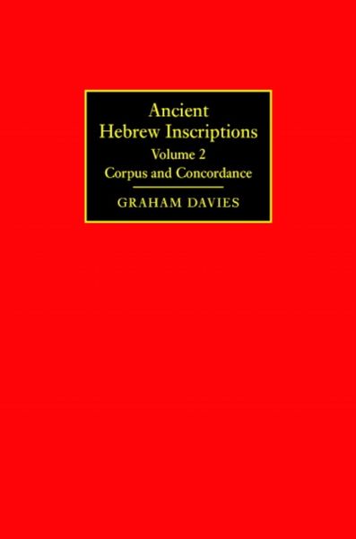 Produktbild: Ancient Hebrew Inscriptions: Volume 2