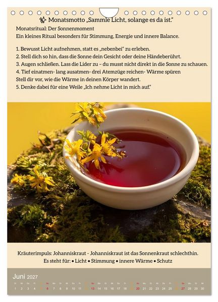 Produktbild: ALLTAGSMAGIE Ein Jahr voller kleiner Rituale (Wandkalender 2027 DIN A4 hoch), CALVENDO Monatskalender