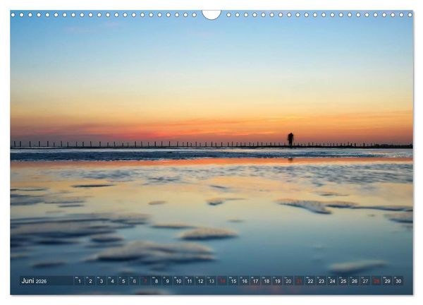 Produktbild: Nordfriesland dunkelbunt &ndash; zwischen T&ouml;nning und Sankt Peter-Ording (Wandkalender 2026 DIN A3 quer), CALVENDO Monatskalender