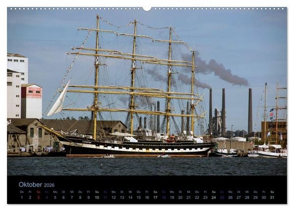 Produktbild: Segelschiffe - Maritime Details (Wandkalender 2026 DIN A2 quer), CALVENDO Monatskalender