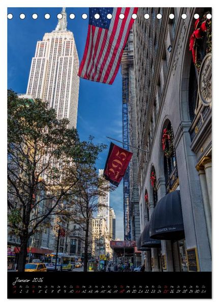 Produktbild: New York City (Tischkalender 2026 DIN A5 hoch), CALVENDO Monatskalender