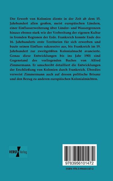 Produktbild: Die Kolonialpolitik Frankreichs