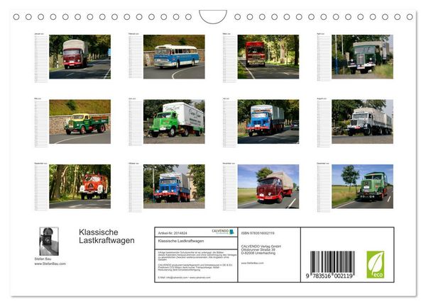 Produktbild: Klassische Lastkraftwagen (Wandkalender 2026 DIN A4 quer), CALVENDO Monatskalender
