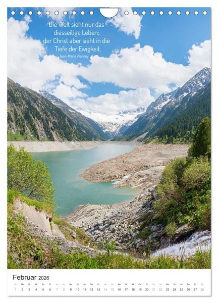 Produktbild: Christliche Natur-Poster 2026 (Wandkalender 2026 DIN A4 hoch), CALVENDO Monatskalender