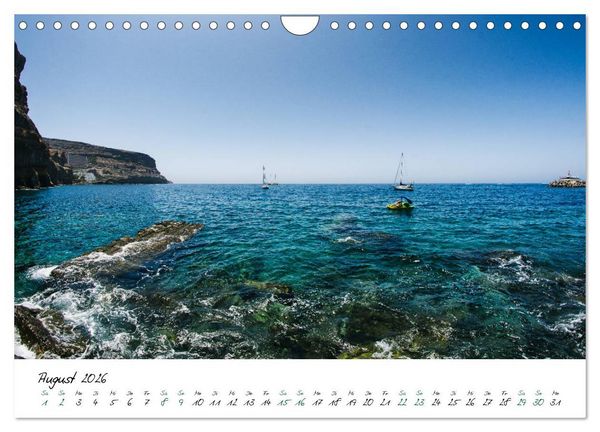 Produktbild: Gran Canaria - 365 Tage Fr&uuml;hling (Wandkalender 2026 DIN A4 quer), CALVENDO Monatskalender