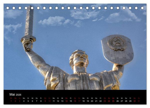 Produktbild: Unterwegs in Kiew (Tischkalender 2026 DIN A5 quer), CALVENDO Monatskalender
