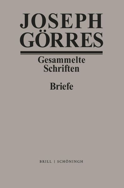 Produktbild: Joseph G&ouml;rres. Briefe Band 4