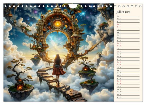 Produktbild: Sentiers magiques (Calendrier mural 2026 DIN A4 vertical), CALVENDO calendrier mensuel