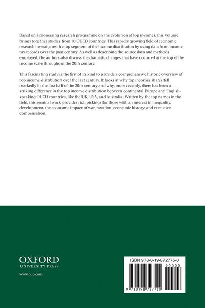 Produktbild: Top Incomes Over the Twentieth Century