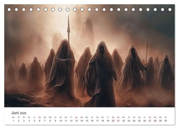 Produktbild: Das Reich der fl&uuml;sternden Schatten (Tischkalender 2026 DIN A5 quer), CALVENDO Monatskalender