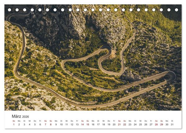 Produktbild: Mallorca - Eine traumhafte Reise nach Spanien. (Tischkalender 2026 DIN A5 quer), CALVENDO Monatskalender