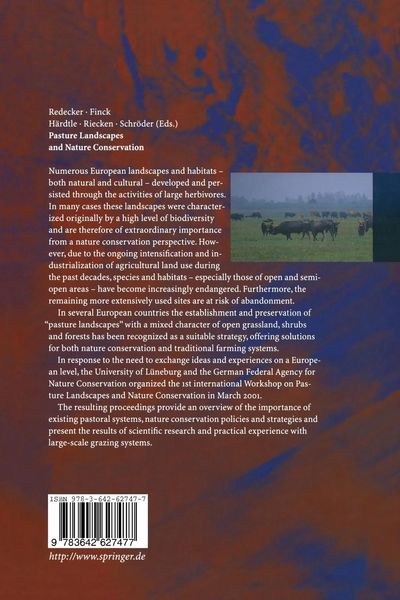 Produktbild: Pasture Landscapes and Nature Conservation