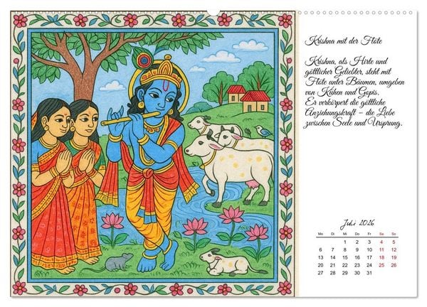 Produktbild: G&ouml;tterwelten des Hinduismus (Wandkalender 2026 DIN A2 quer), CALVENDO Monatskalender
