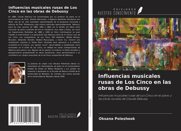 Produktbild: Influencias musicales rusas de Los Cinco en las obras de Debussy