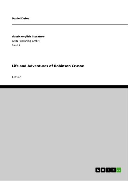 Produktbild: Life and Adventures of Robinson Crusoe