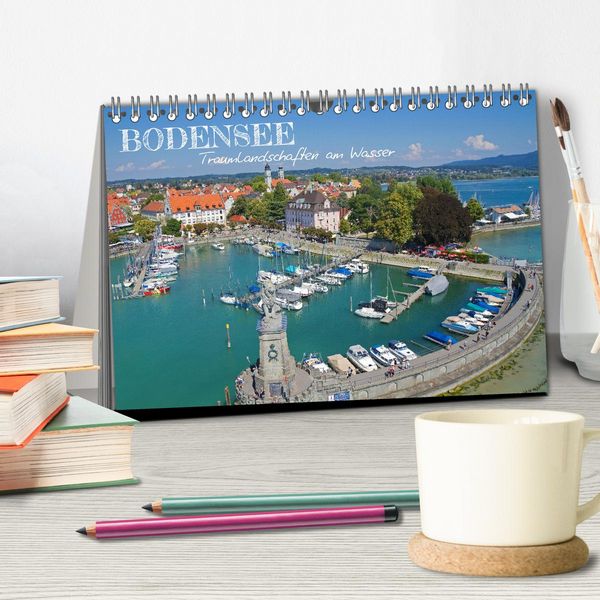 Produktbild: Bodensee - Traumlandschaften am Wasser (Tischkalender 2026 DIN A5 quer), CALVENDO Monatskalender