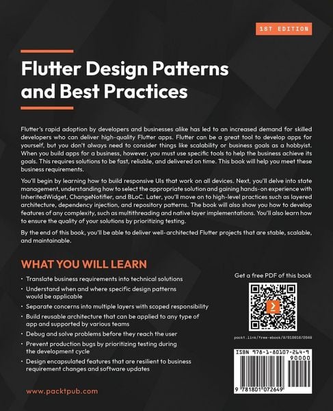 Produktbild: Flutter Design Patterns and Best Practices