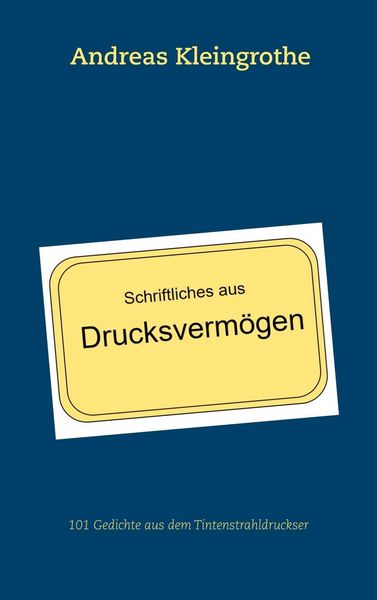 Produktbild: Schriftliches aus Drucksverm&ouml;gen