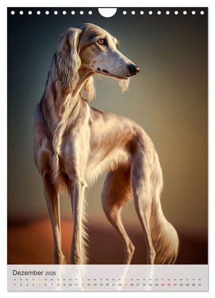 Produktbild: Persischer Windhund (Wandkalender 2026 DIN A4 hoch), CALVENDO Monatskalender