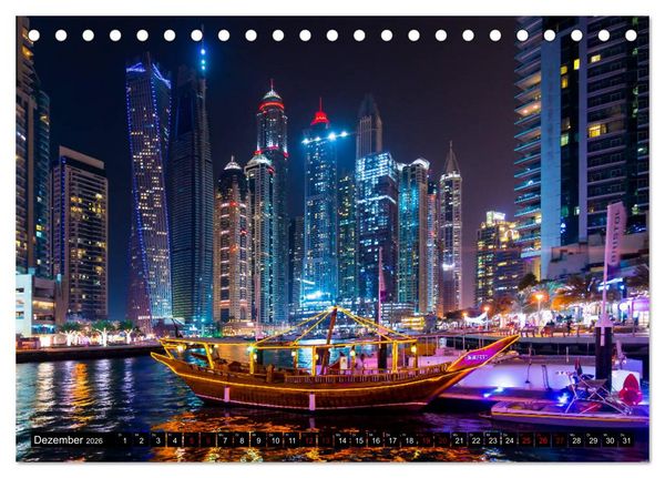 Produktbild: Dubai W&uuml;stenstadt (Tischkalender 2026 DIN A5 quer), CALVENDO Monatskalender