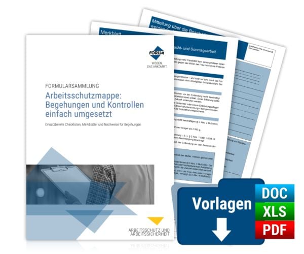 Produktbild: Arbeitsschutzmappe: Begehungen und Kontrollen einfach umgesetzt