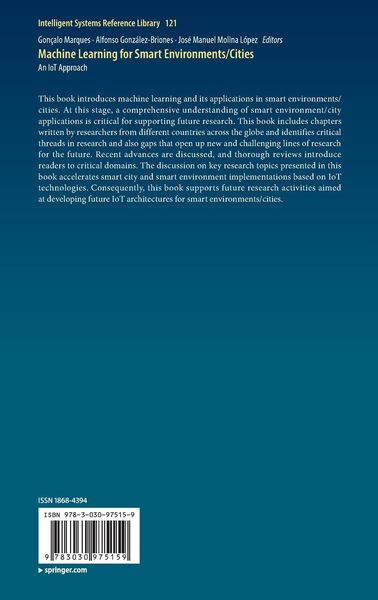 Produktbild: Machine Learning for Smart Environments/Cities