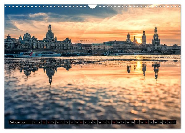 Produktbild: Barockperle Dresden (Wandkalender 2026 DIN A3 quer), CALVENDO Monatskalender