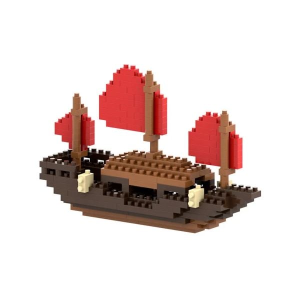 Produktbild: BRIXIES 200036 - Drachenboot, 3D Konstruktionsbausatz aus Ministeinen, 174 Teile