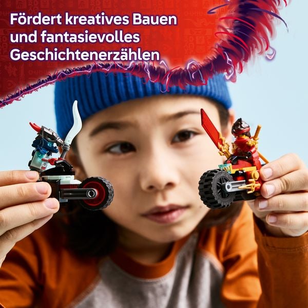 Produktbild: LEGO NINJAGO Kais Motorradrennen - Set mit Ninja-Bikes - 71838