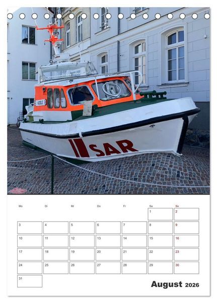 Produktbild: Warnem&uuml;nde Urlaub f&uuml;r zu Hause (Tischkalender 2026 DIN A5 hoch), CALVENDO Monatskalender