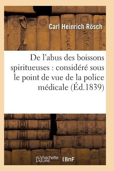 Produktbild: De l'abus des boissons spiritueuses