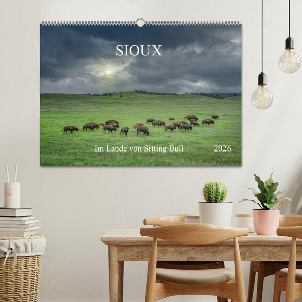 Produktbild: Sioux Im Lande von Sitting Bull (Wandkalender 2026 DIN A2 quer), CALVENDO Monatskalender