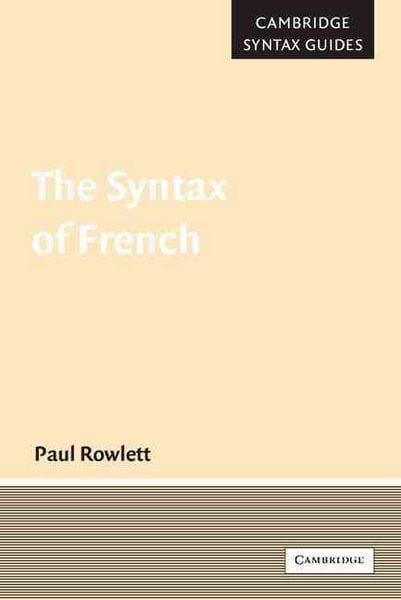 Produktbild: The Syntax of French