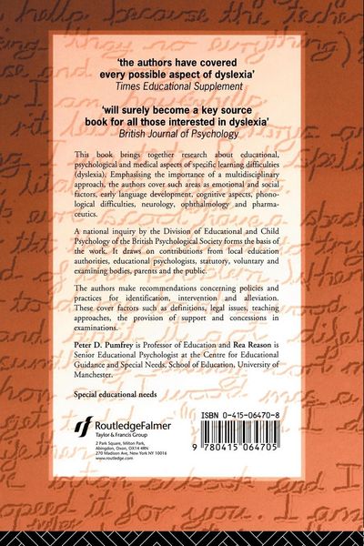Produktbild: Specific Learning Difficulties (Dyslexia)