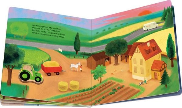 Produktbild: Spiel mit den Fahrzeugen: Mein buntes Holzpuzzle-Buch
