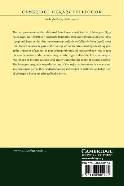 Produktbild: Lecons Sur Les Series Trigonometriques Professees Au College de France